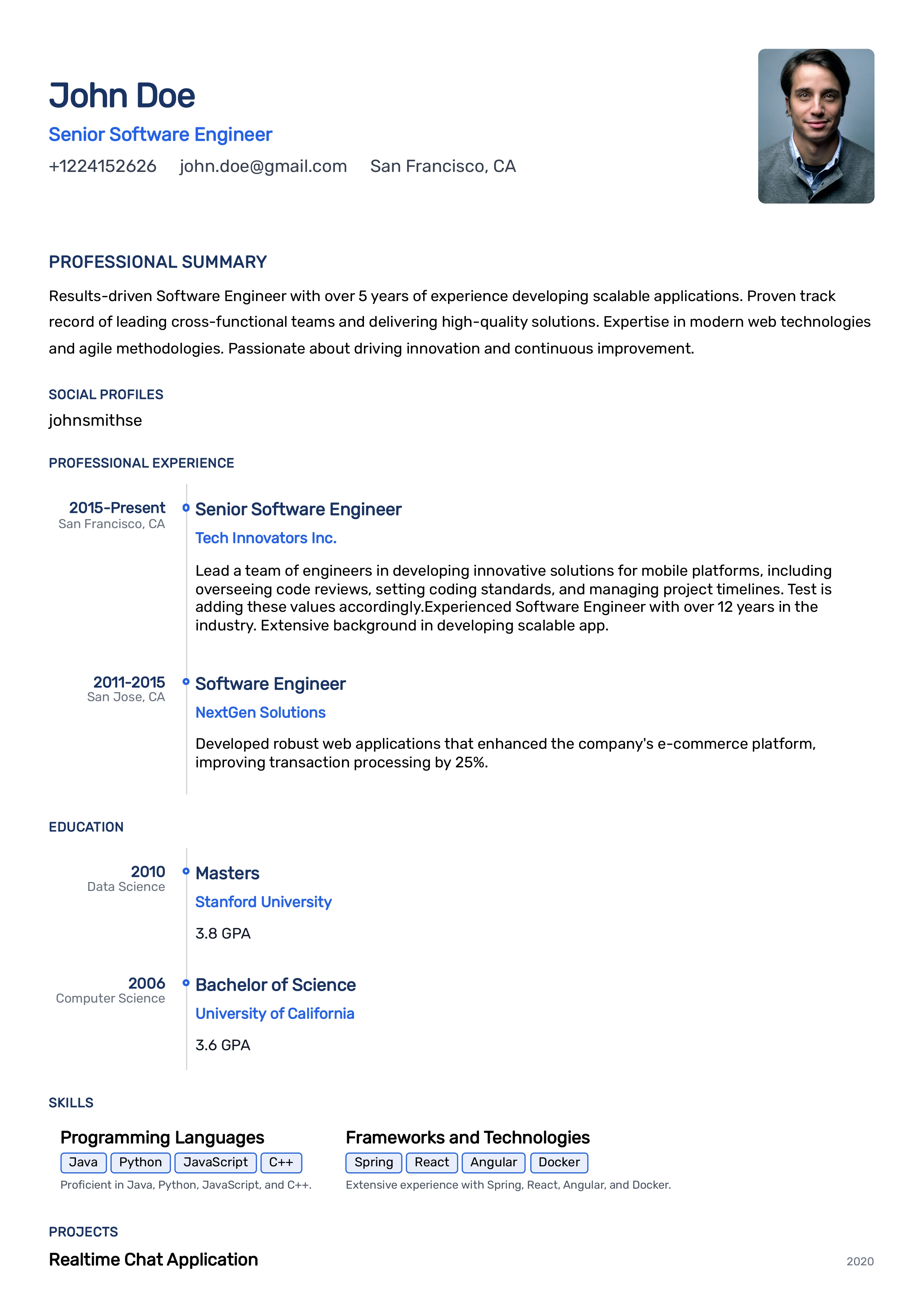 Resume Preview 1